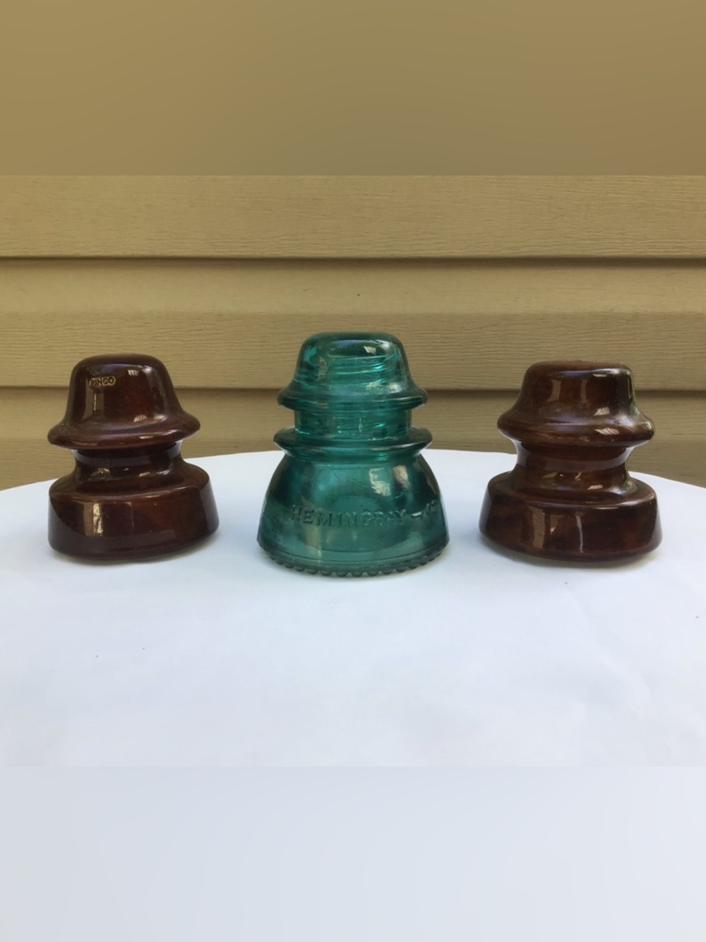 (3) VTG Insulators, Hemingray  Glass , Pinco & Locke Ceramic (Please Read)